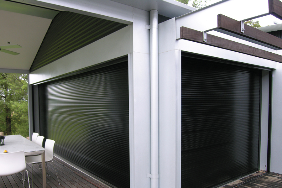 Black Commercial Roller Shutters for application in Illawarra, Wollongong, Southern Highlands