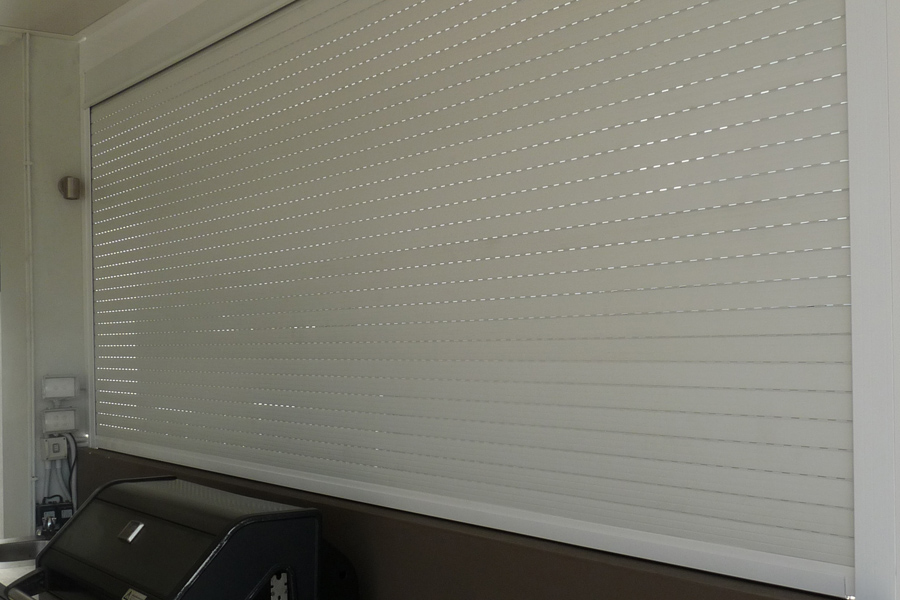 White Commercial Roller Shutters for application in Illawarra, Wollongong, Southern Highlands